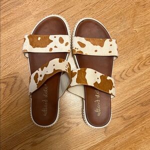 Altar’d State Cow Print Sandals